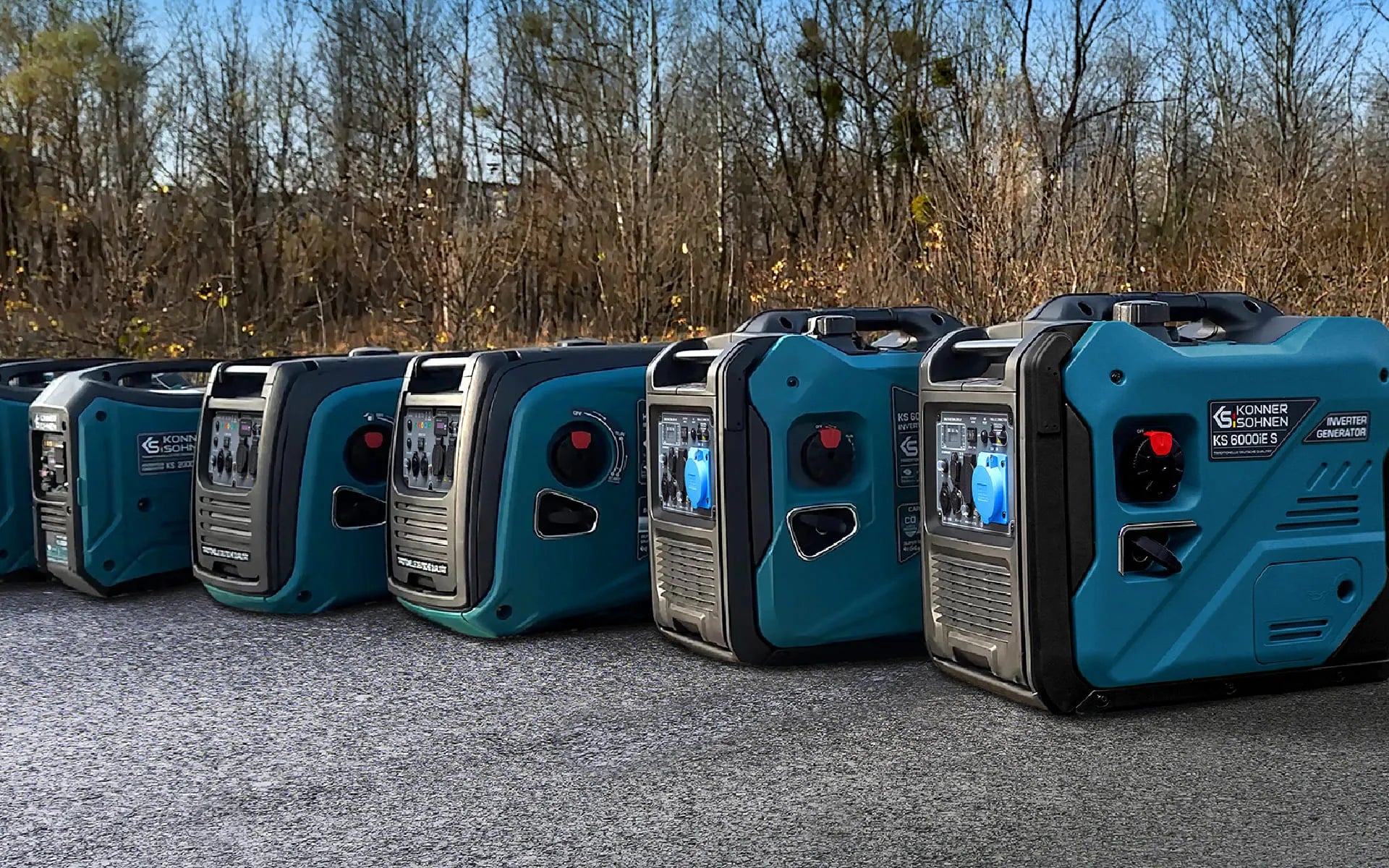 Backup power generators for electronic and inductive consumers