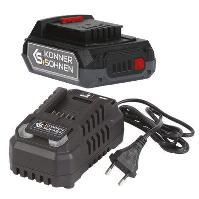 4.0 Ah battery and 4.5 A charger included