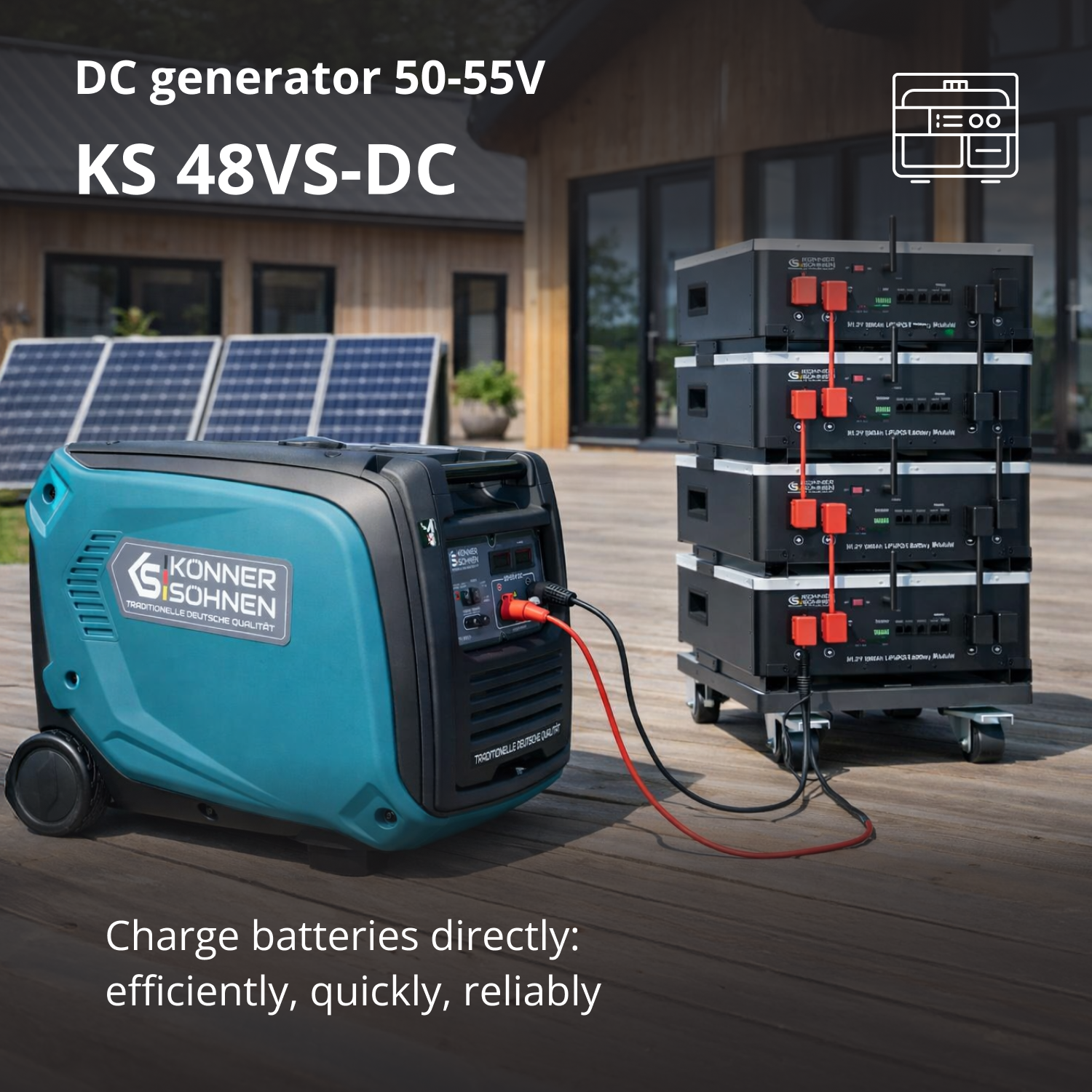 مولد تيار مستمر KS 48VS-DC، إصدار 50–55 فولت