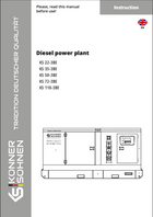Diesel power station  KS 22-3BE, KS 35-3BE, KS 50-3BE, KS 72-3BE ,KS 110-3BE