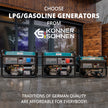 LPG/Gasoline Generator "Könner & Söhnen" KS 3000G (Refurbished Excellent) thumbnail