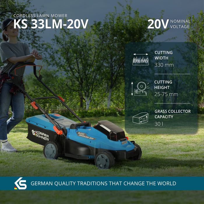 جزازة عشب لاسلكية KS 33LM-20V