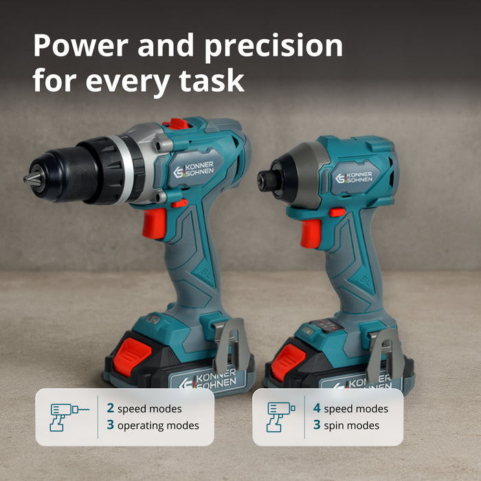 مجموعة ماستر لاسلكية 2 في 1 KS IDISD 20V SET 2