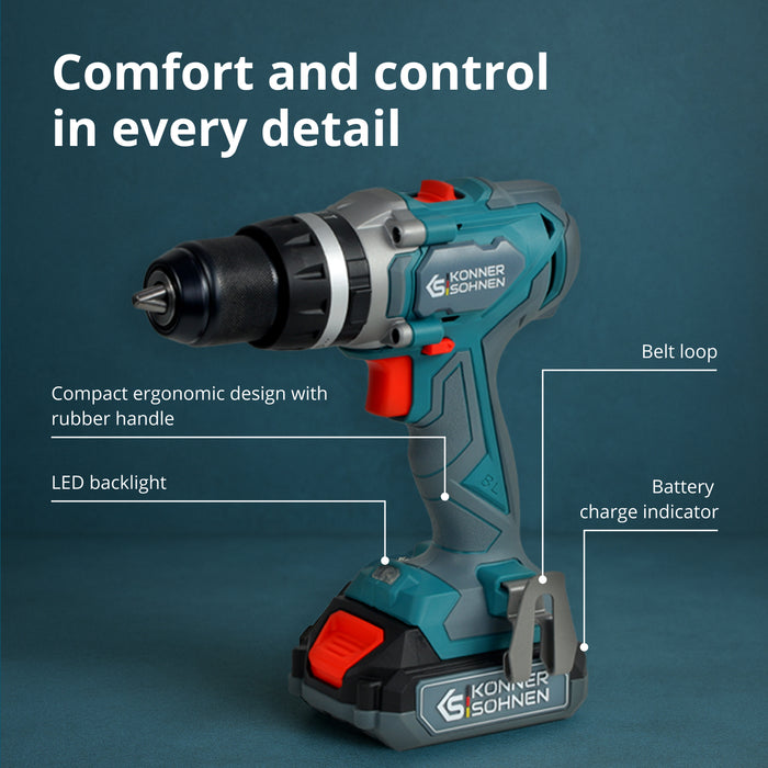 مجموعة ماستر لاسلكية 2 في 1 KS IDISD 20V SET 2