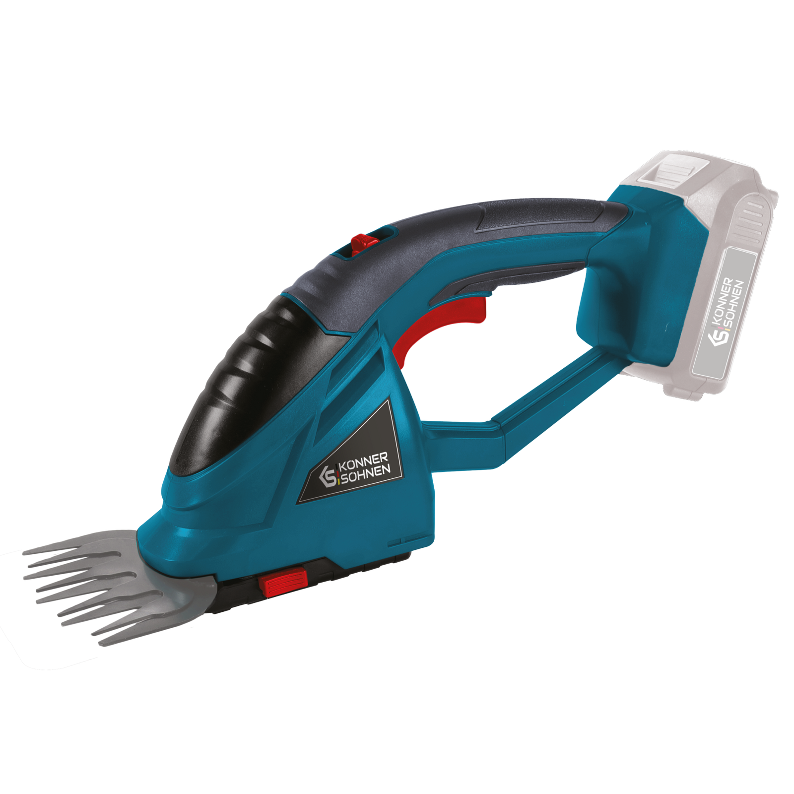 Cordless 2 in 1 Grass Shear and Hedge Trimmer with Telescopic Extension Pole KS SHT-20V + Extension Pole