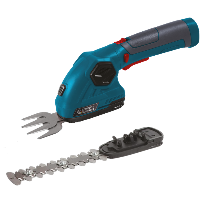 Cordless 2 in 1 Grass Shear and Hedge Trimmer with Telescopic Extension Pole KS SHT-8V + Extension Pole