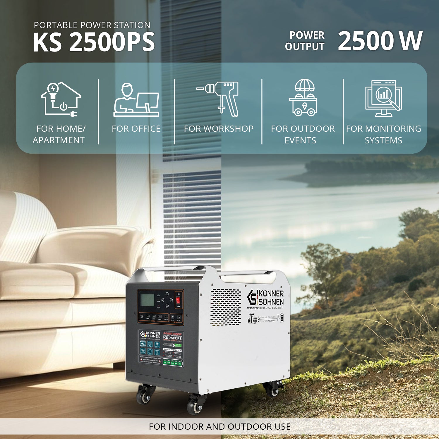 محطة طاقة قوية KS 2500PS