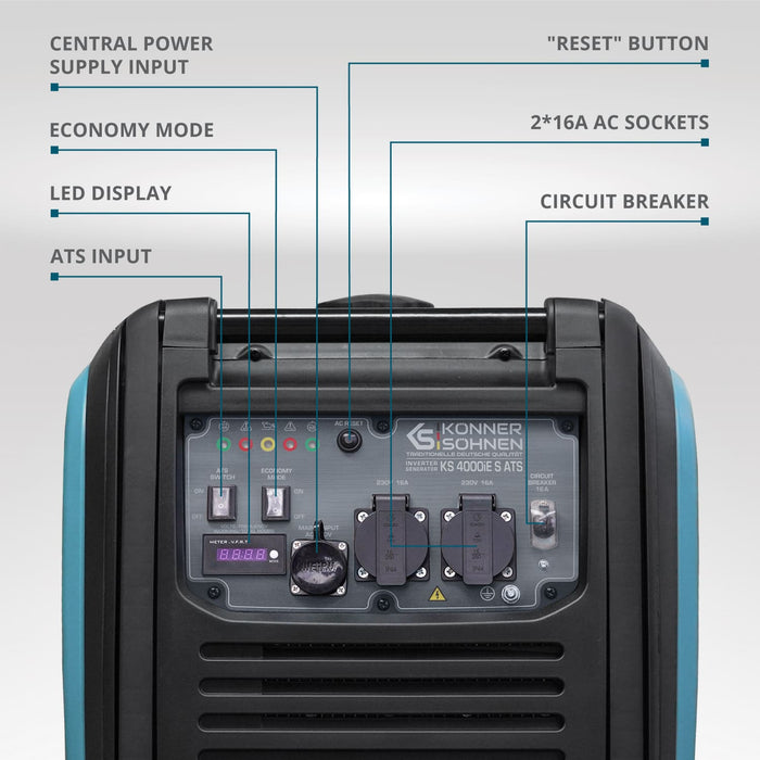 Inverter generator KS 4000iE S ATS (Refurbished Excellent)