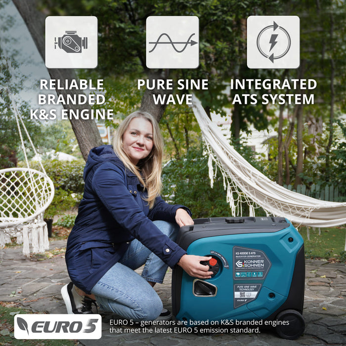 Inverter generator KS 4000iE S ATS (Refurbished Excellent)