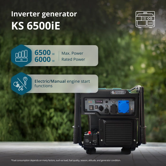 مولد بنزين عاكس KS 6500iE