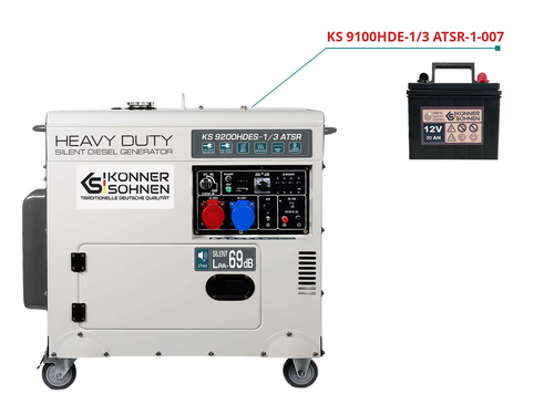 Battery for diesel generators