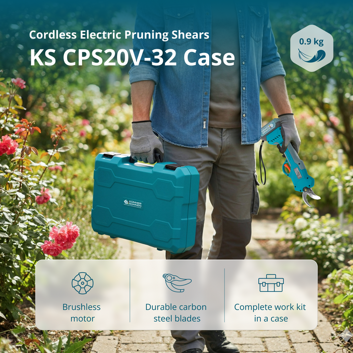 مقصات تقليم كهربائية لاسلكية KS CPS20V-32 مع حقيبة