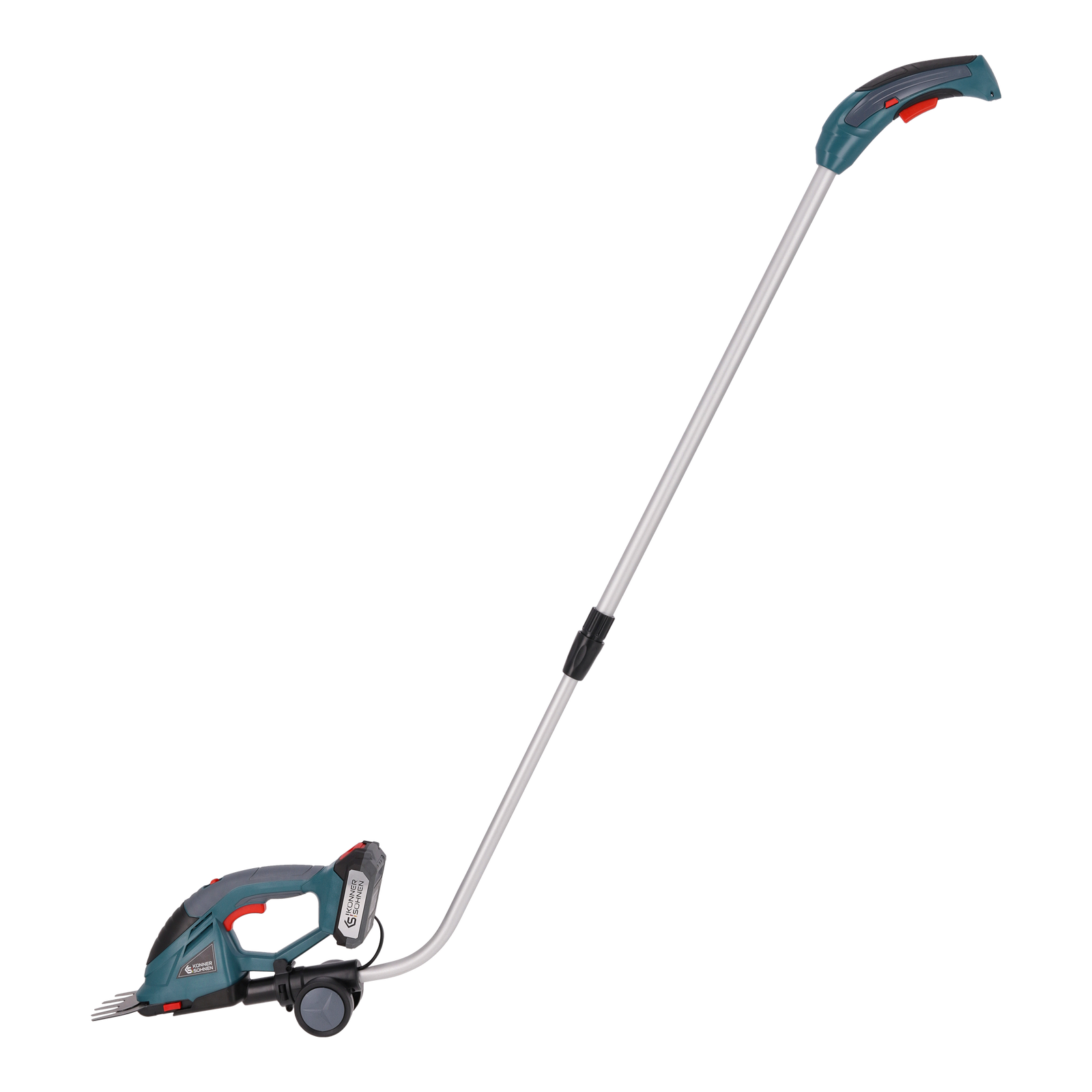 Cordless 2 in 1 Grass Shear and Hedge Trimmer with Telescopic Extension Pole KS SHT-20V + Extension Pole