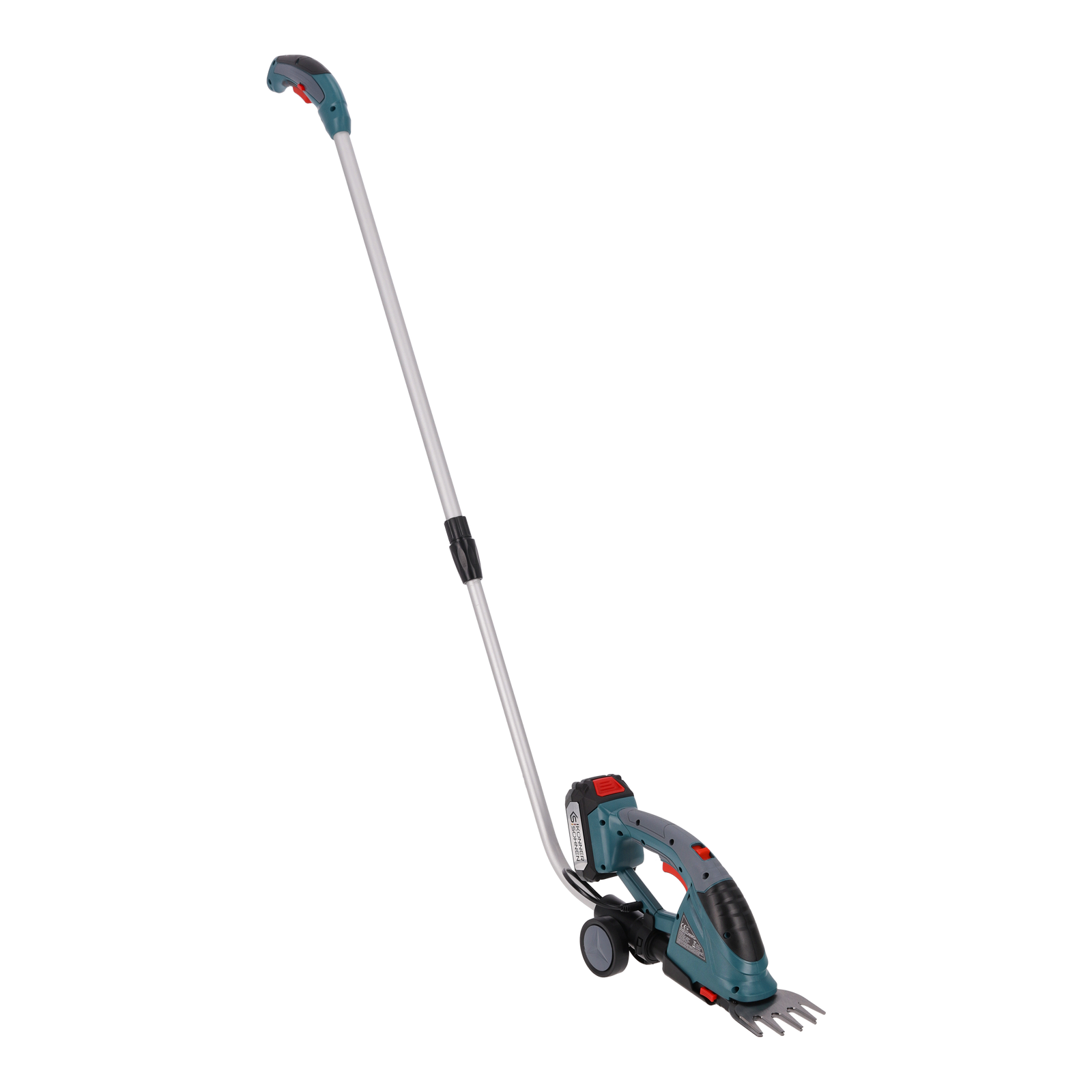 Cordless 2 in 1 Grass Shear and Hedge Trimmer with Telescopic Extension Pole KS SHT-20V + Extension Pole