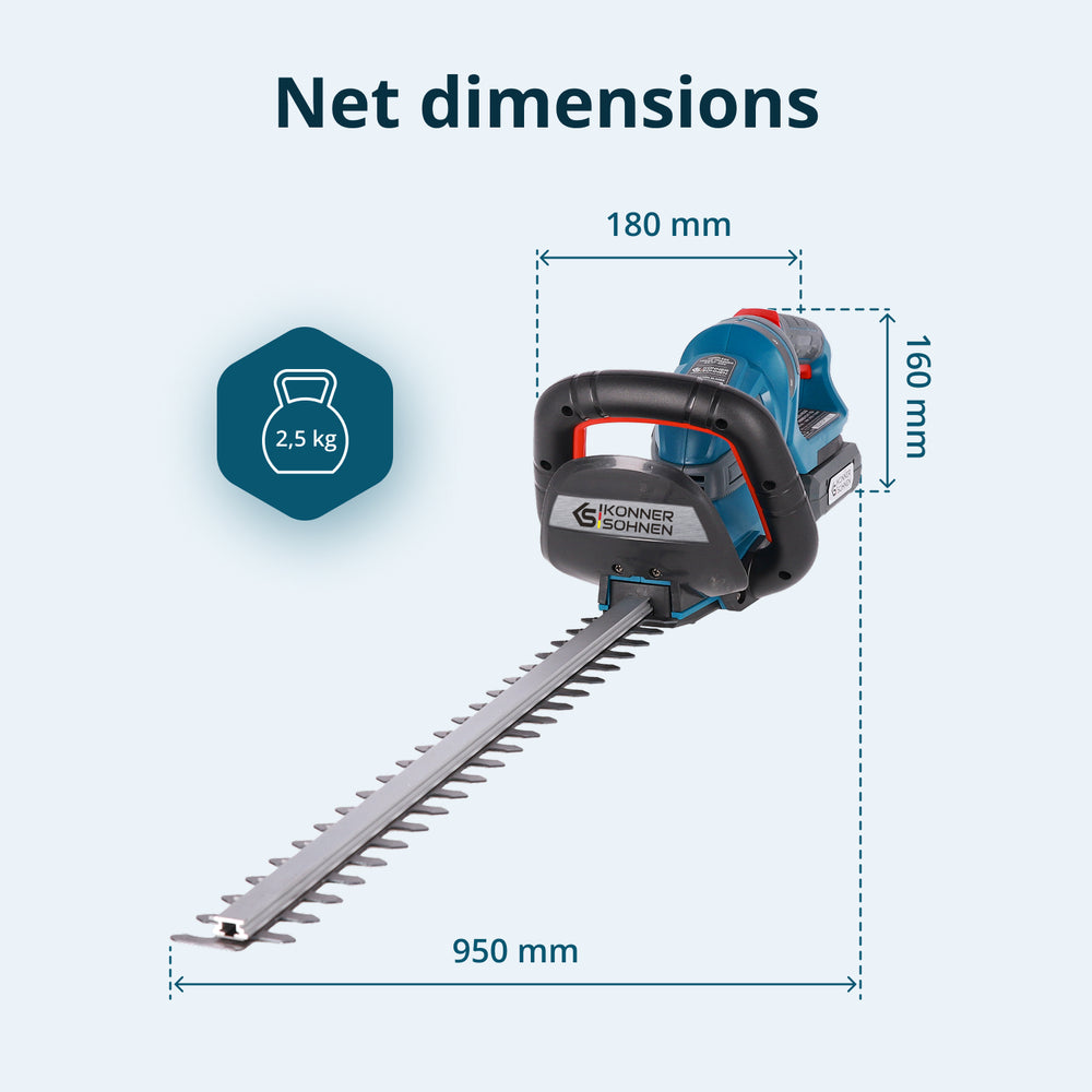 مقص تحوط لاسلكي KS HT-20V