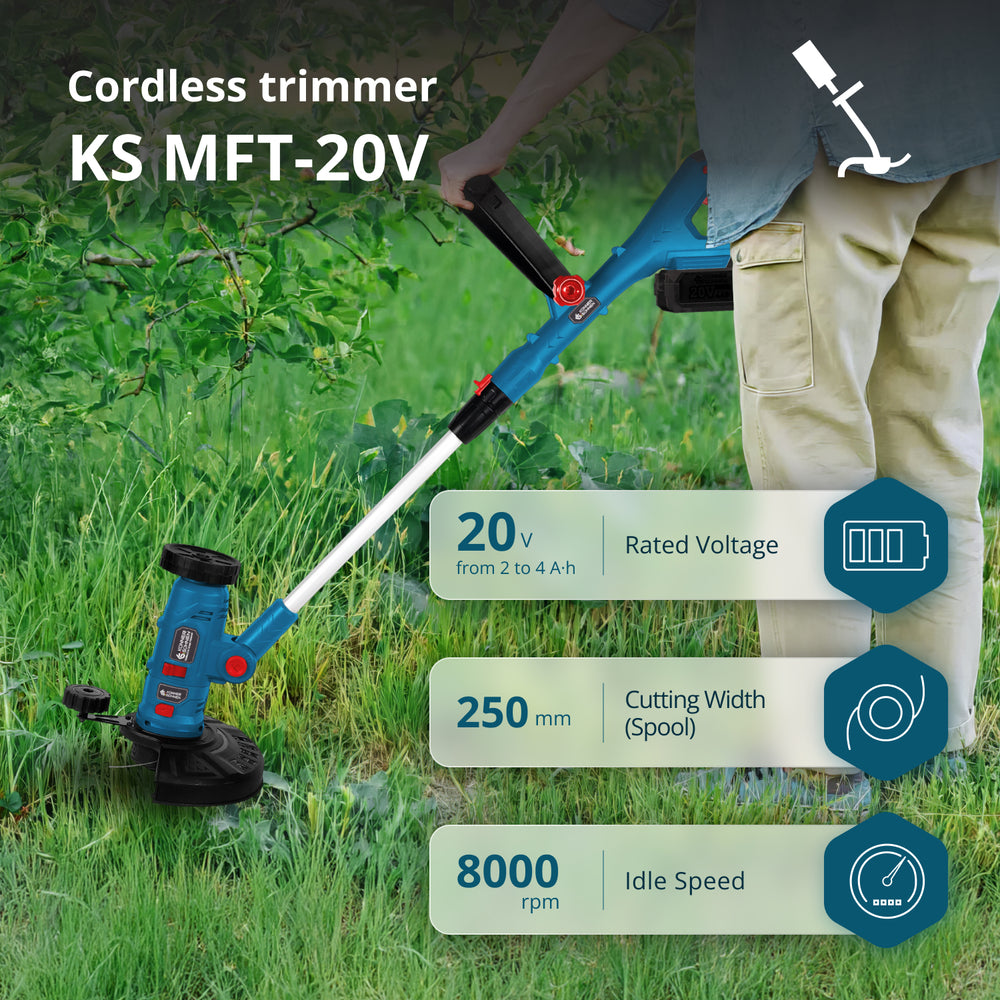 مقص تشذيب متعدد الوظائف بدون سلك KS MFT-20V