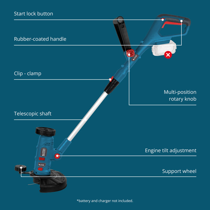 مقص تشذيب متعدد الوظائف بدون سلك KS MFT-20V