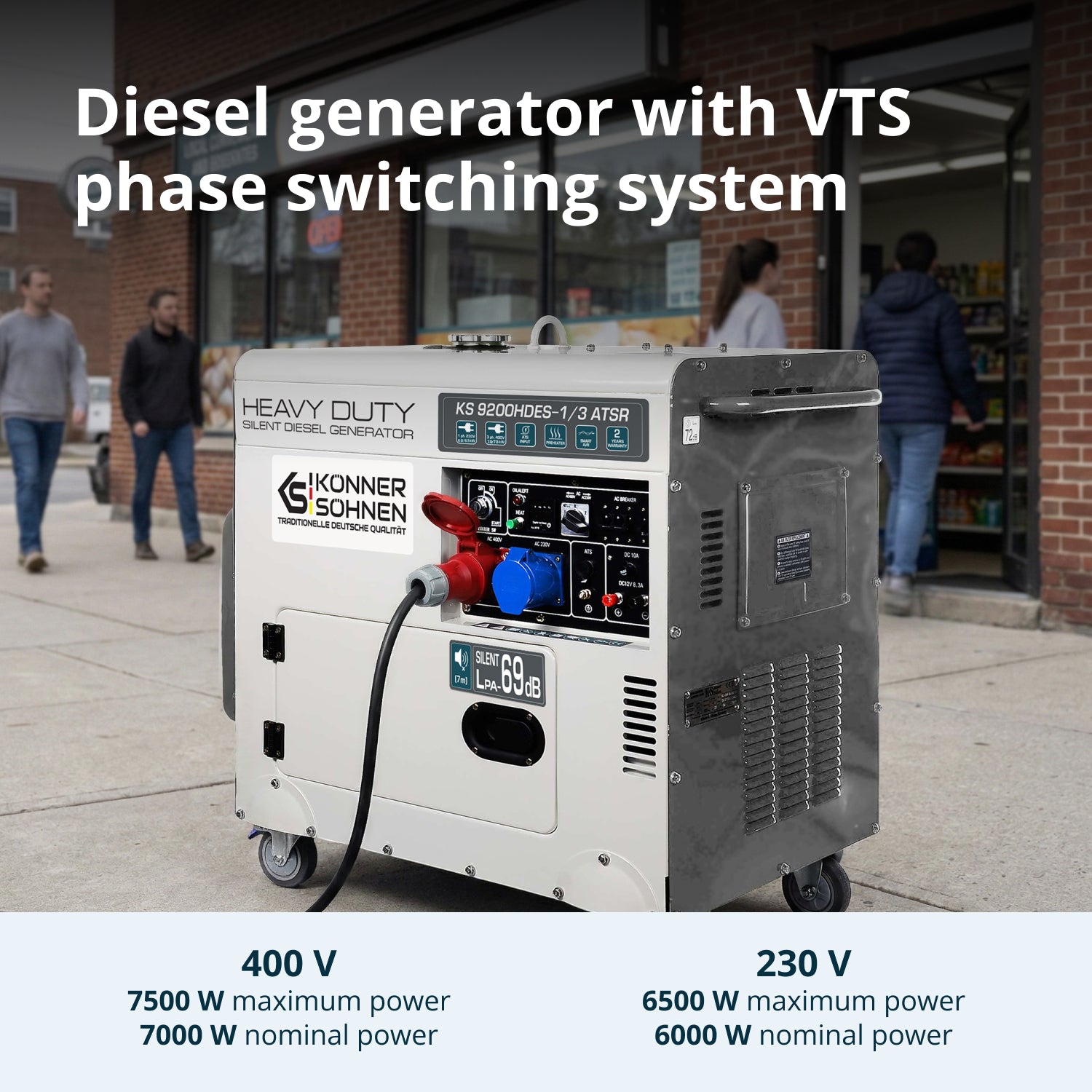مولد ديزل "Könner & Söhnen" KS 9200HDES-1/3 ATSR (EURO V)