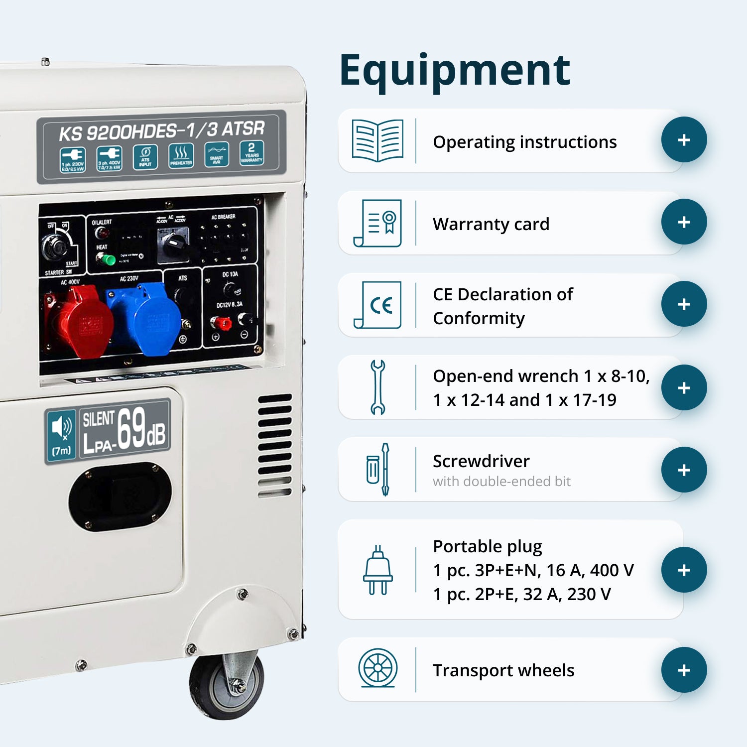 مولد ديزل "Könner & Söhnen" KS 9200HDES-1/3 ATSR (EURO V)