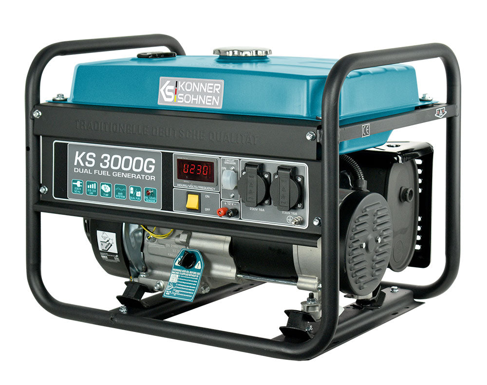 LPG/Gasoline Generator "Könner & Söhnen" KS 3000G (Refurbished Excellent)