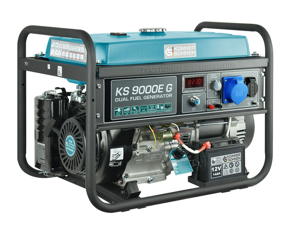 مولد غاز البترول المسال/البنزين "Könner & Söhnen" KS 9000E G