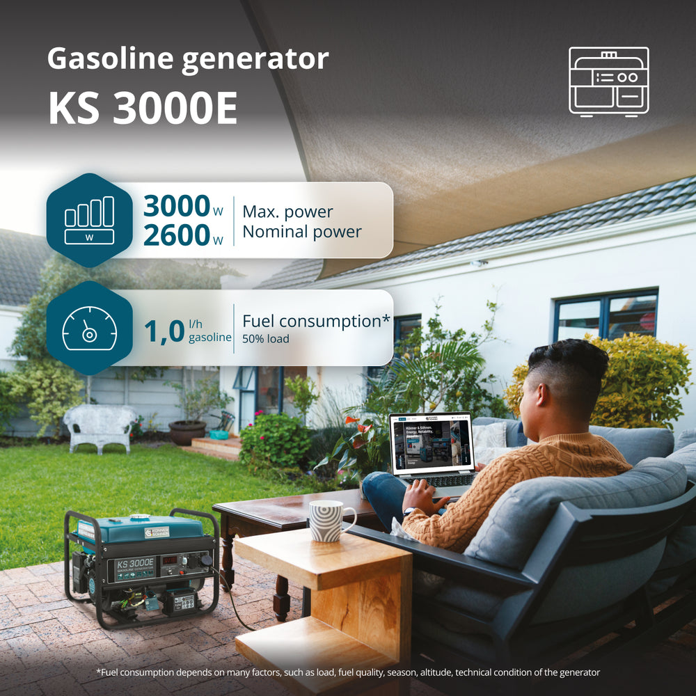 مولد بنزين "Könner & Söhnen" KS 3000E