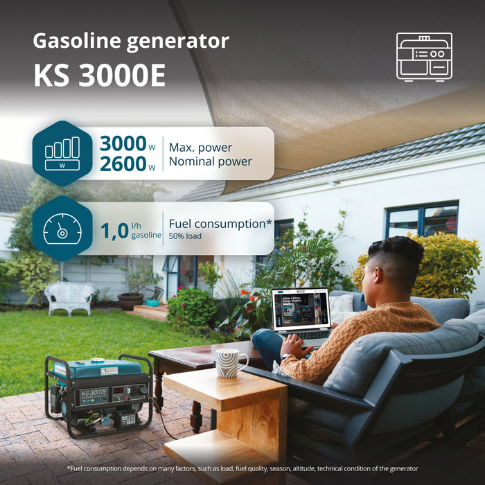 مولد بنزين "Könner & Söhnen" KS 3000E