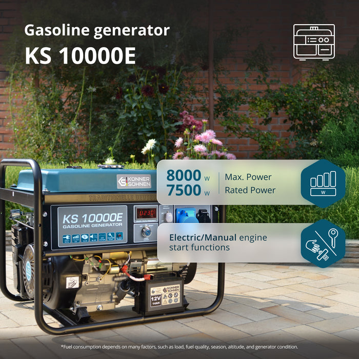 مولد بنزين "Könner & Söhnen" KS 10000E