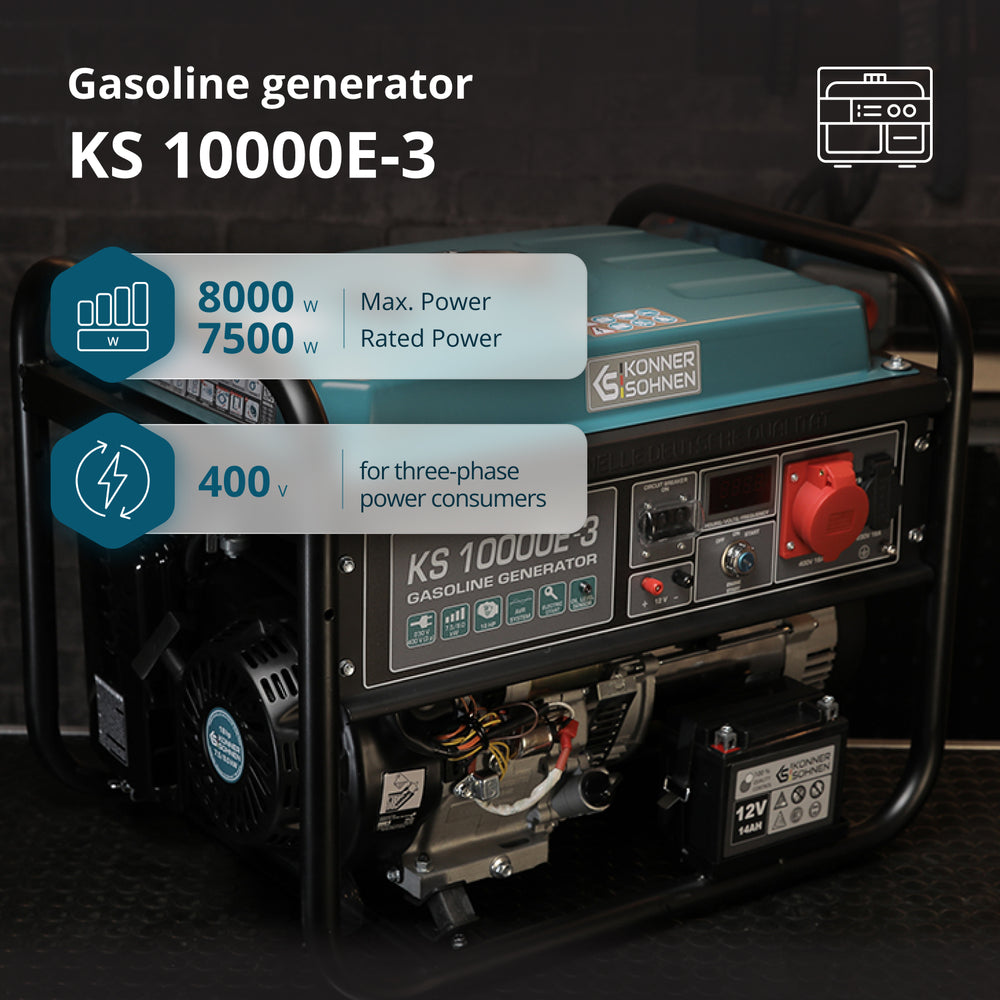 مولد بنزين "Könner & Söhnen" KS 10000E-3