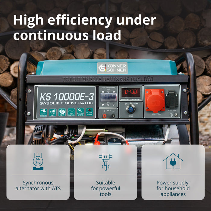 مولد بنزين "Könner & Söhnen" KS 10000E-3
