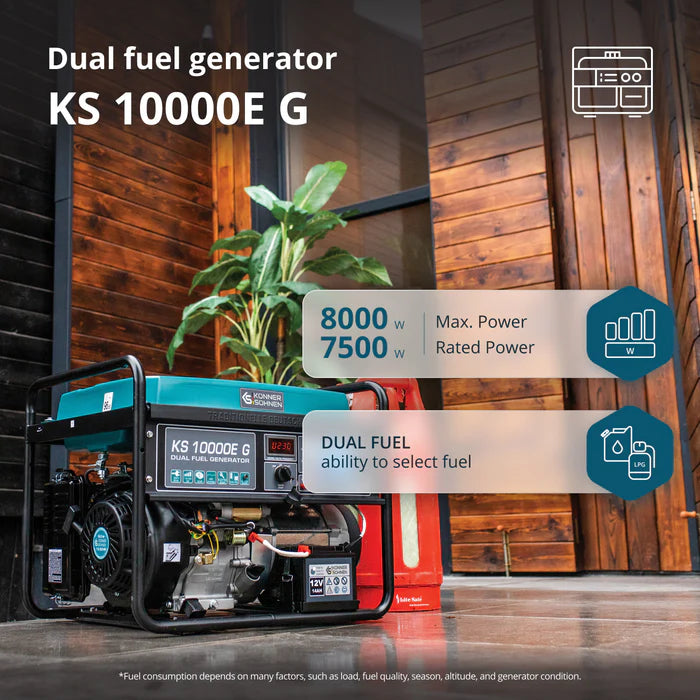 مولد LPG/بنزين KS 10000E G