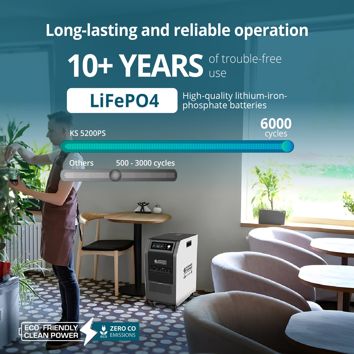 محطة طاقة محمولة 3 في 1 KS 5200PS
