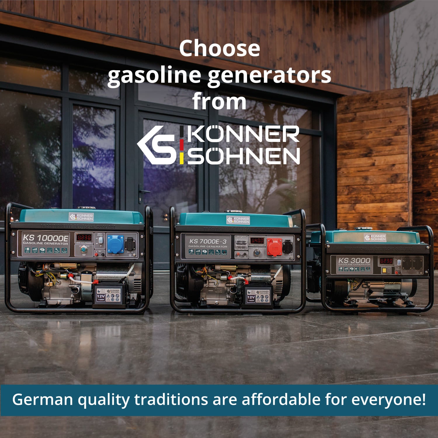مولد بنزين "Könner & Söhnen" KS 7000E 1/3