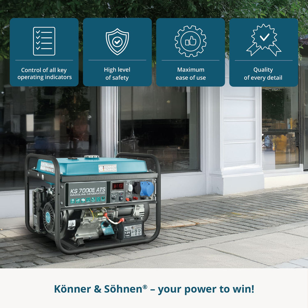 مولد بنزين "Könner & Söhnen" KS 7000E ATS