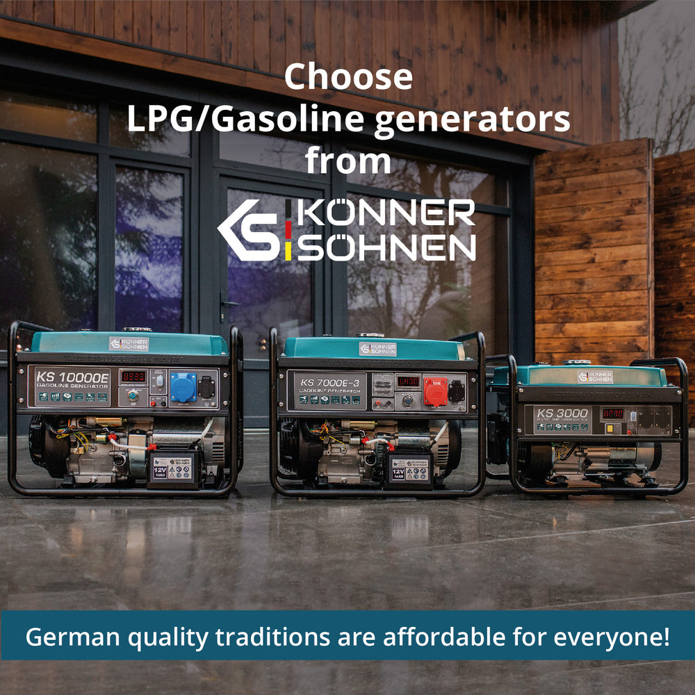 مولد غاز البترول المسال/البنزين "Könner & Söhnen" KS 7000E G