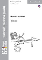 Gasolline Log Splitter KS 15TKG 52/35, KS 27THG 65/55