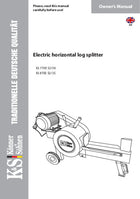 Electric horizontal log splitter KS 7THE 52/30, KS 8TKE 52/35