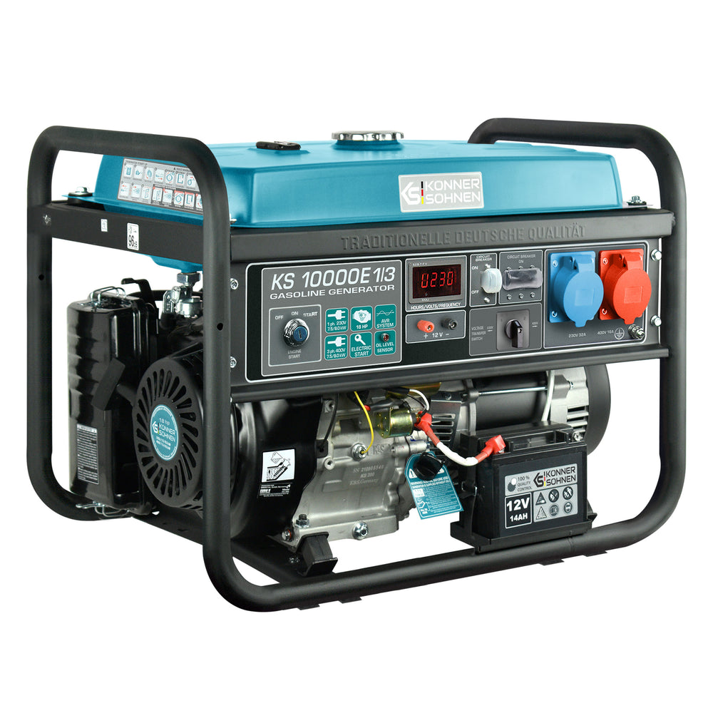 Gasoline generator "Könner & Söhnen" KS 10000E 1/3