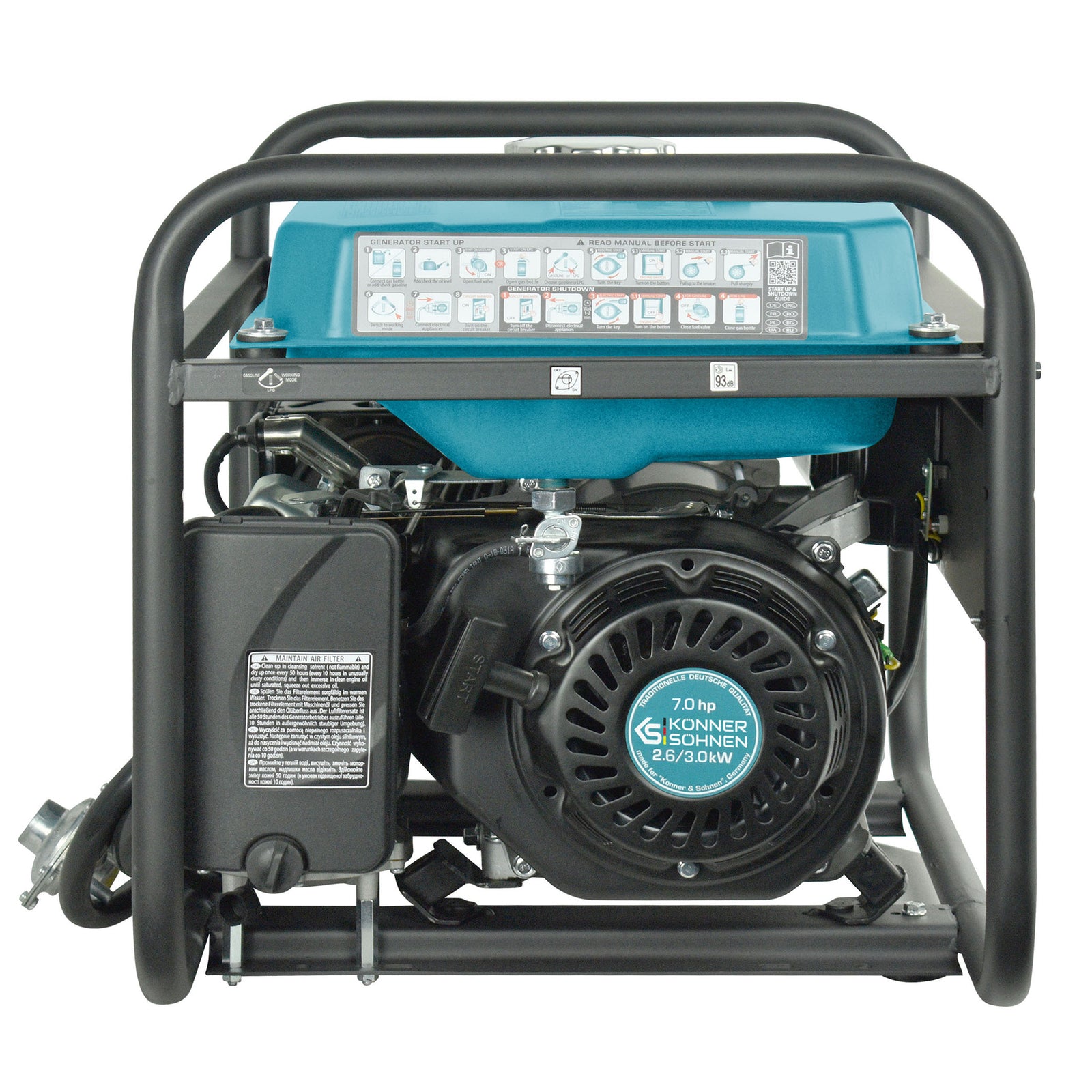 LPG/Gasoline Generator "Könner & Söhnen" KS 3000G (Refurbished Excellent)