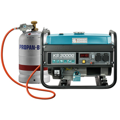 LPG/Gasoline Generator "Könner & Söhnen" KS 3000G (Refurbished Excellent)