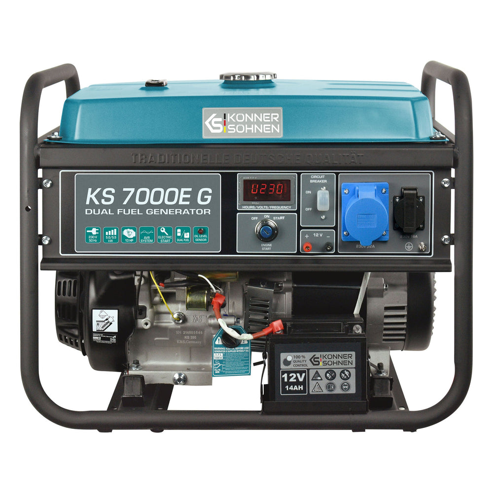مولد غاز البترول المسال/البنزين "Könner & Söhnen" KS 7000E G