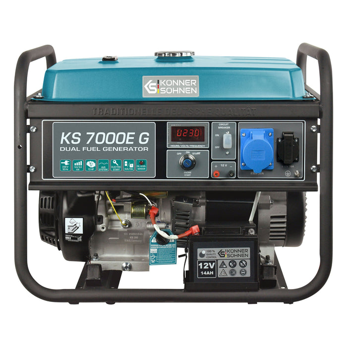 مولد غاز البترول المسال/البنزين "Könner & Söhnen" KS 7000E G