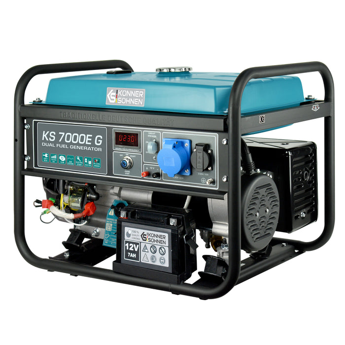 مولد غاز البترول المسال/البنزين "Könner & Söhnen" KS 7000E G