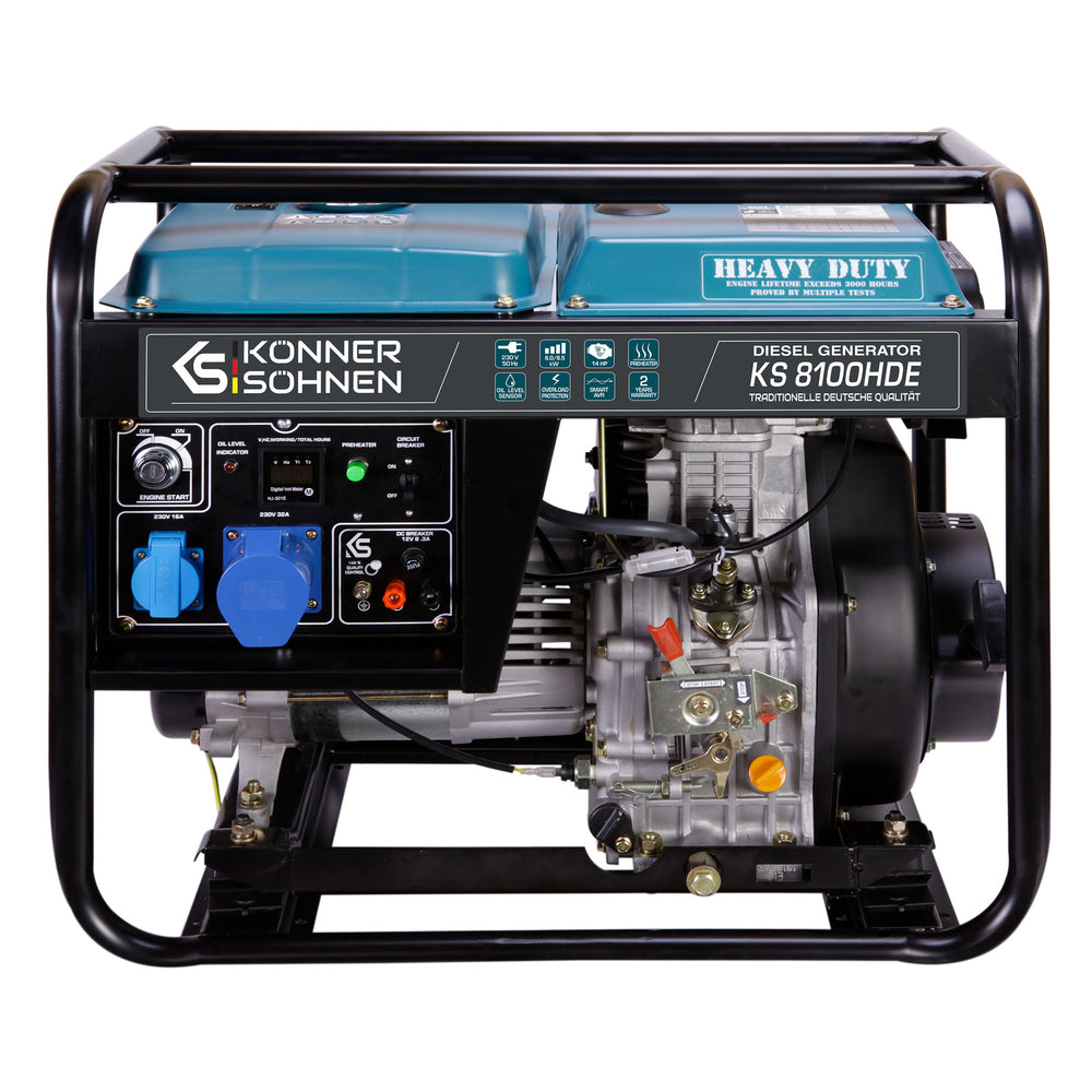 مولد ديزل "Könner & Söhnen" KS 8100HDE (EURO V)