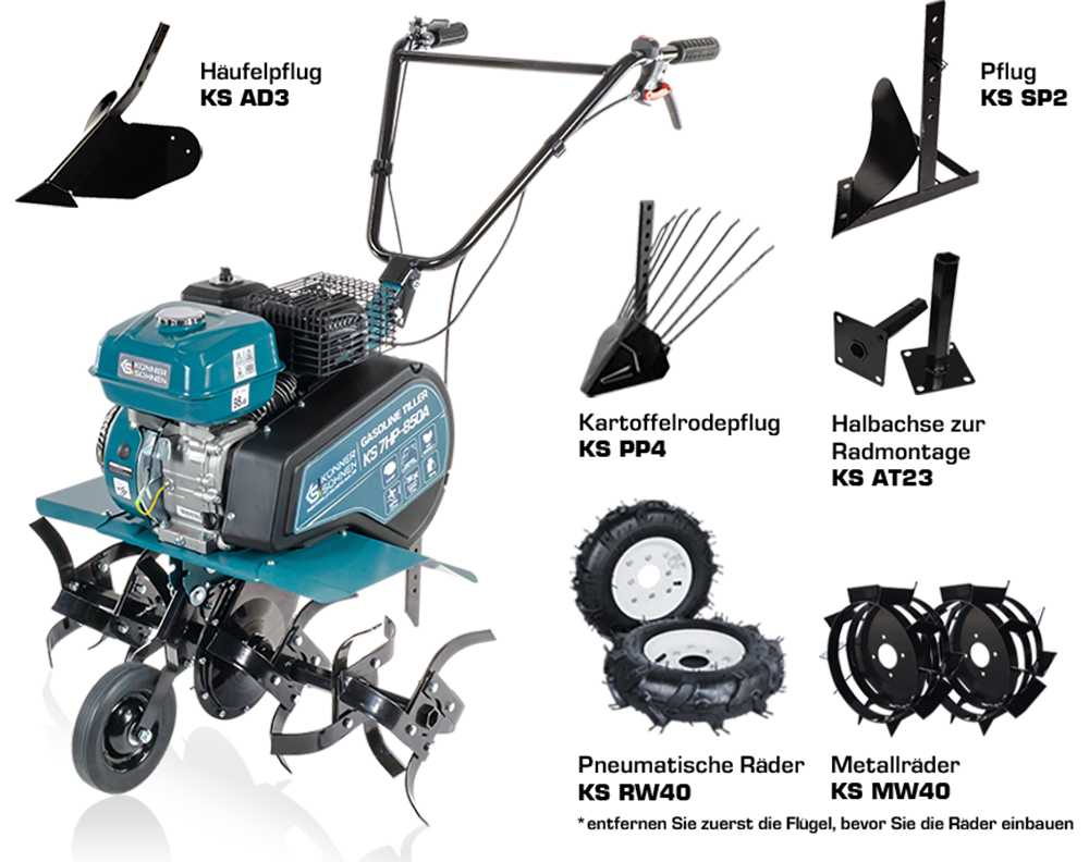 آلة حرث تعمل بالبنزين KS 7HP-850A